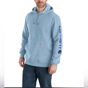 Carhartt Mens Blue Hoodie size 4X TALL